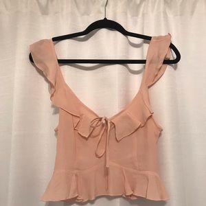 Light pink crop top! Never worn!